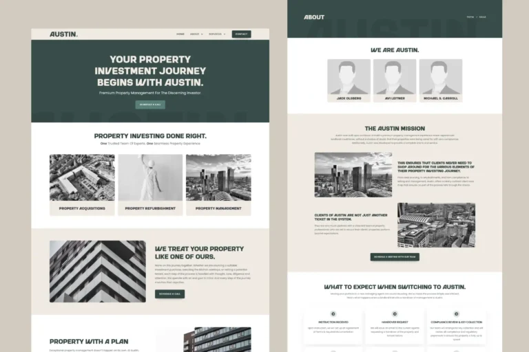 Austin Property Management Website Design
