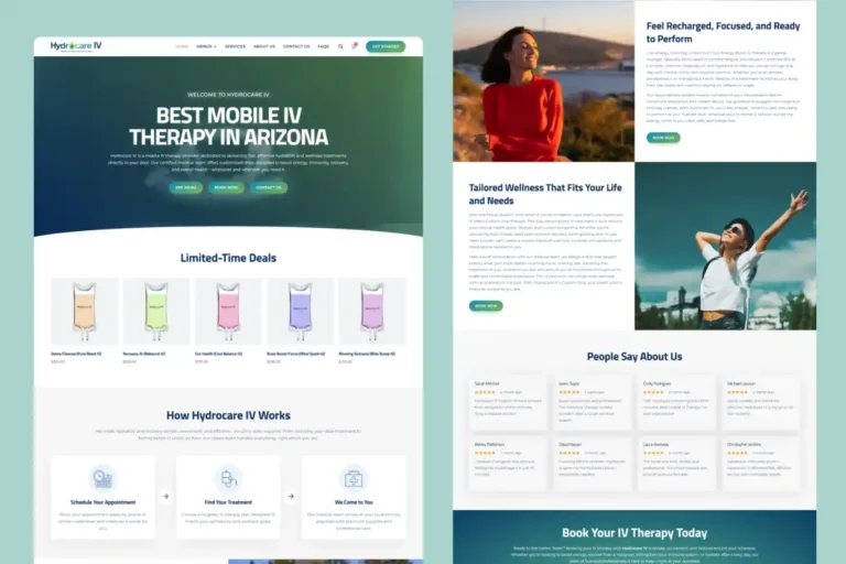 18 Secrets to Hydrocare IV Website Design Success