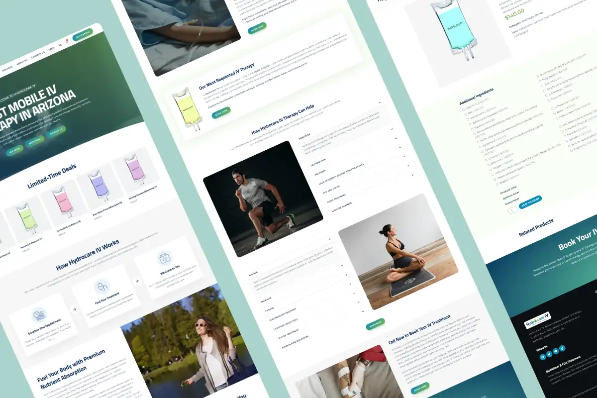 18 Secrets to Hydrocare IV Website Design Success